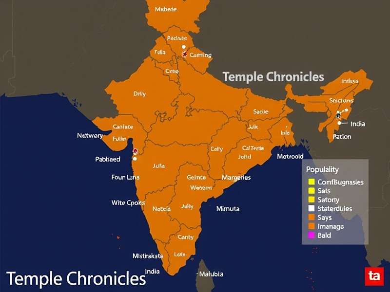 Temple Chronicles popularity map across Indian states